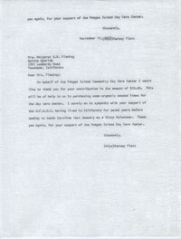 Letter from Karney Platt to Margaret E. B. Fleming, September 10, 1970