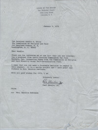 Letter from Paul Hardin, Jr. to Woodie W. White, January 3, 1972