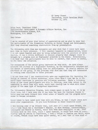 Letter from Bernice Robinson to Brian Beun, October 11, 1971