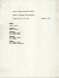 Memorandum from Bernice V. Robinson to James E. Clyburn, January 4, 1971