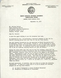 Letter from Johnette Green Edwards to William Fairell, September 23, 1970
