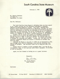 Letter from Elaine Nichols to Bernice Robinson, February 2, 1988
