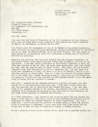 Letter from Bernice Robinson to Marquerite Howie, May 28, 1972