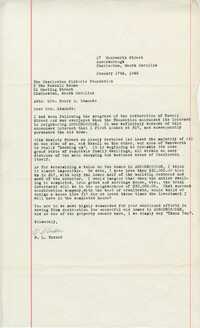 Letter from B. L. Tucker to Mrs. Henry S. Edmunds
