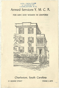 Armed Services Y. M. C. A. For Men and Women in Uniform, Charleston South Carolina, 31 George Street