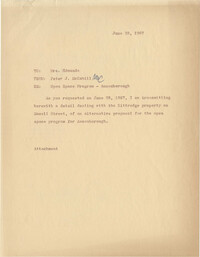 Memorandum from Peter J. McCahill to Mrs. Edmunds
