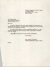 Letter from Esau Jenkins to Graham Smith, July 5, 1968