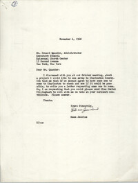 Letter from Esau Jenkins to Howard Quander, November 6, 1968