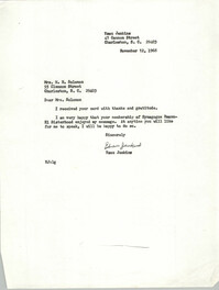 Letter from Esau Jenkins to W. H. Solomon, November 12, 1968
