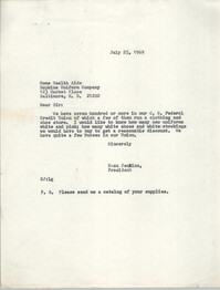 Letter from Esau Jenkins to Home Health Aide, July 25, 1969