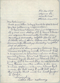 Letter from Eddie Holloway to Bernice Robinson, October 21, 1965