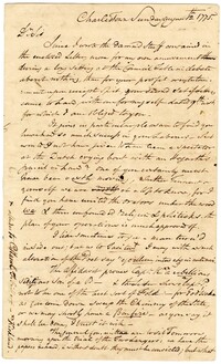 Letter from Arthur Middleton to William Henry Drayton, August 12, 1775