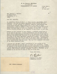 Letter from E. C. Lindon to Bernice V. Robinson, June 30, 1967