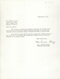 Letter from Aurelia Strupp to Cynthia Maisel, February 28, 1967