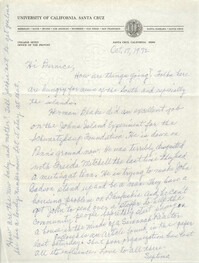 Letter from Septima P. Clark to Bernice Robinson, October 17, 1972
