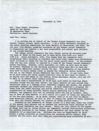 Letter from Karney Platt to James Patey, September 3, 1970