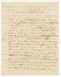 Letter to Langdon Cheves Sr. on the Death of Four Enslaved Persons at Delta Plantation, April 22nd, 1834