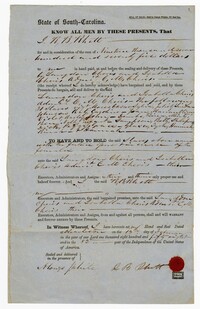 Bill of Sale for Thirty-One Enslaved Persons from R.B. Rhett to Langdon Cheves Jr. and Isabella Cheves, 1858