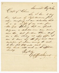 Letter to Captain Langdon Cheves Jr. on Rations, May 30th, 1862