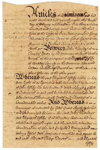 Articles of Agreement Between Elizabeth Ashby, John Vivaridge, and Philip Dawes, 1729