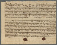 Indenture Between Elias and Lydia Ball, and their Daughter Catherine Simons, 1765
