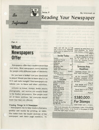 Be Informed, Reading Your Newspaper, Part 4