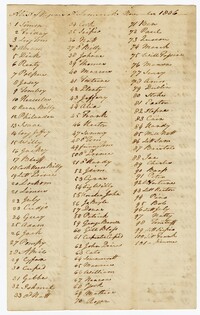 List of 252 Enslaved Persons at Limerick Plantation, November of 1806