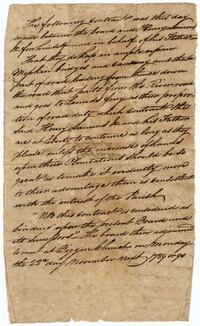 Copy of Contract Between Henry Laurens Jr. and the Board of Commissioners of Roads, 1789