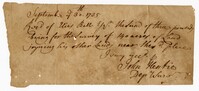 Receipt for Elias Ball, 1735