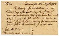 Receipt for John Williamson, 1798