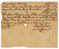 Receipt for Mr. Warley, 1772
