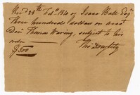 Receipt for Isaac Ball, 1810