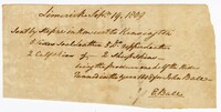 Receipt from Elias Ball III, 1809