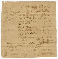 Receipt for Beef from Isaac Ball to B.R. Phillips, 1815