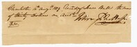 Receipt for Isaac Ball, 1819