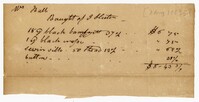 Receipt for Sewing Items, 1833