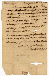 Letter from Elias Ball III to his Brother Isaac Ball, April 14, 1775