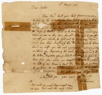 Letter from Catherine Simons to her Half-Brother John Ball, March 6, 1775