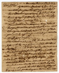 Letter from Elias Ball III to his Brother John Ball, November 18, 1775