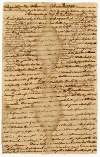 Copy of a Letter from Elias Ball IV to Elias Ball III in Exile, June 6, 1790