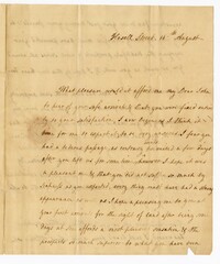 Letter from Jane Ball to her Son John Ball Jr., August 16, 1798
