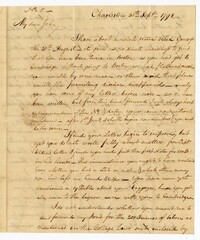 Letter from John Ball Sr. to his Son John Ball Jr., September 30, 1798