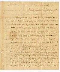 Letter from Jane Ball to her Son John Ball Jr., October 2, 1798