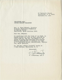 Letter from O. J. Lindsay, Jr. to Mrs. S. Henry Edmunds