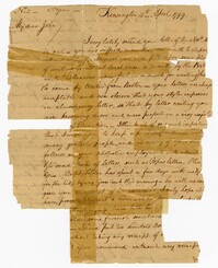 Letter from John Ball Sr. to his Son John Ball Jr., April 14, 1799