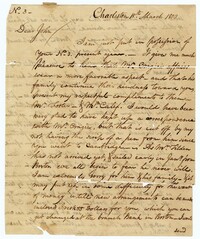Letter from John Ball Sr. to his Son John Ball Jr., March 18, 1800