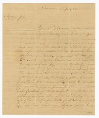 Letter from John Ball Sr. to his Son John Ball Jr., July 2, 1800