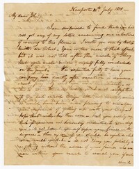 Letter from John Ball Sr. to his Son John Ball Jr., July 14, 1801
