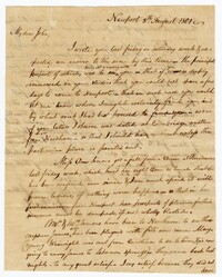 Letter from John Ball Sr. to his Son John Ball Jr., August 5, 1801