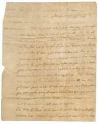 Letter from Jane Ball to her Son John Ball Jr., November 14, 1801